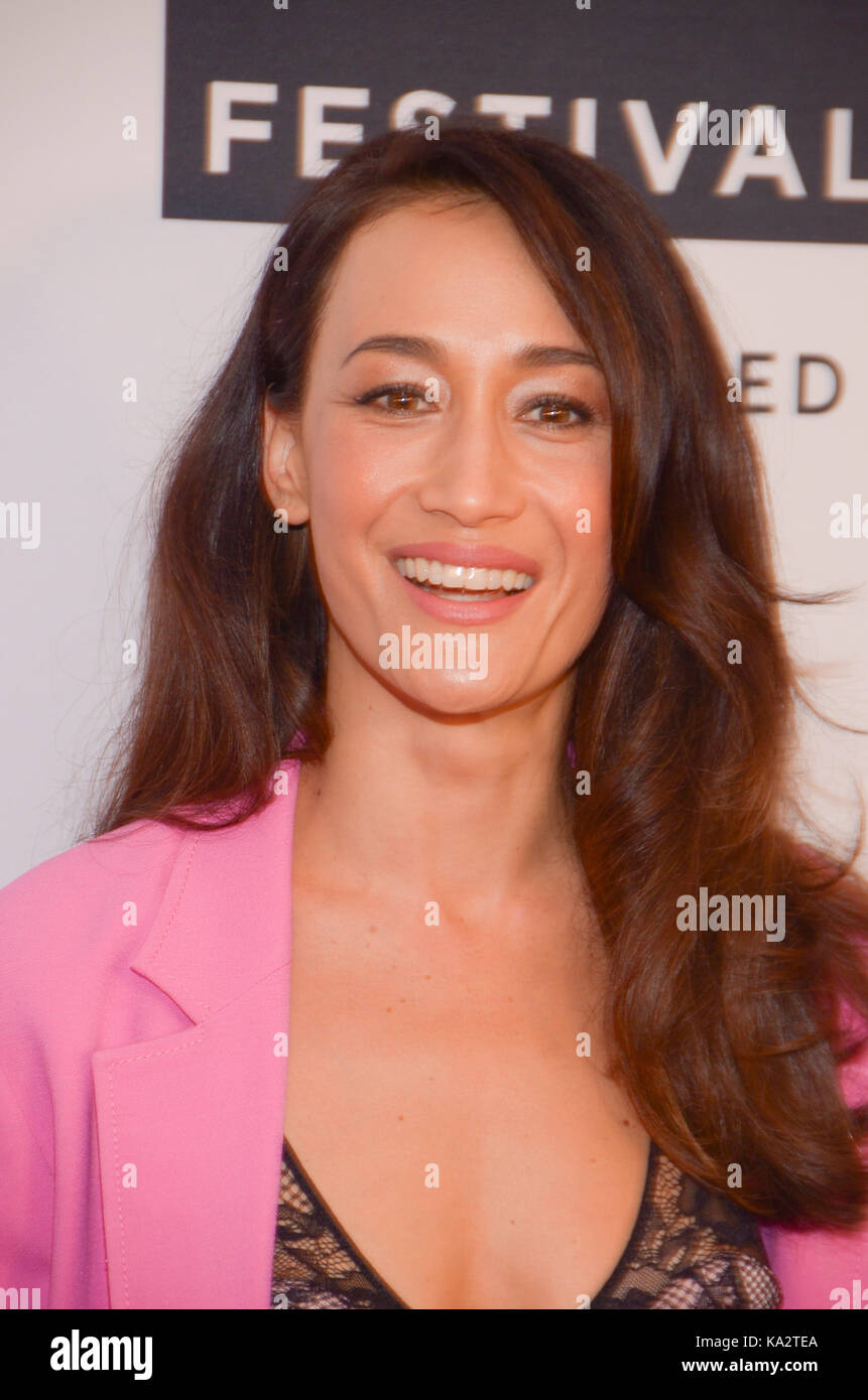 New York, NY, Stati Uniti. 24th settembre 2017. Maggie Q partecipa alla prima stagione del Tribeca TV Festival di Designated Survivor a Cinepolis Chelsea il 24 settembre 2017 a New York City. Credito: Raymond Hagans/Media Punch/Alamy Live News Foto Stock