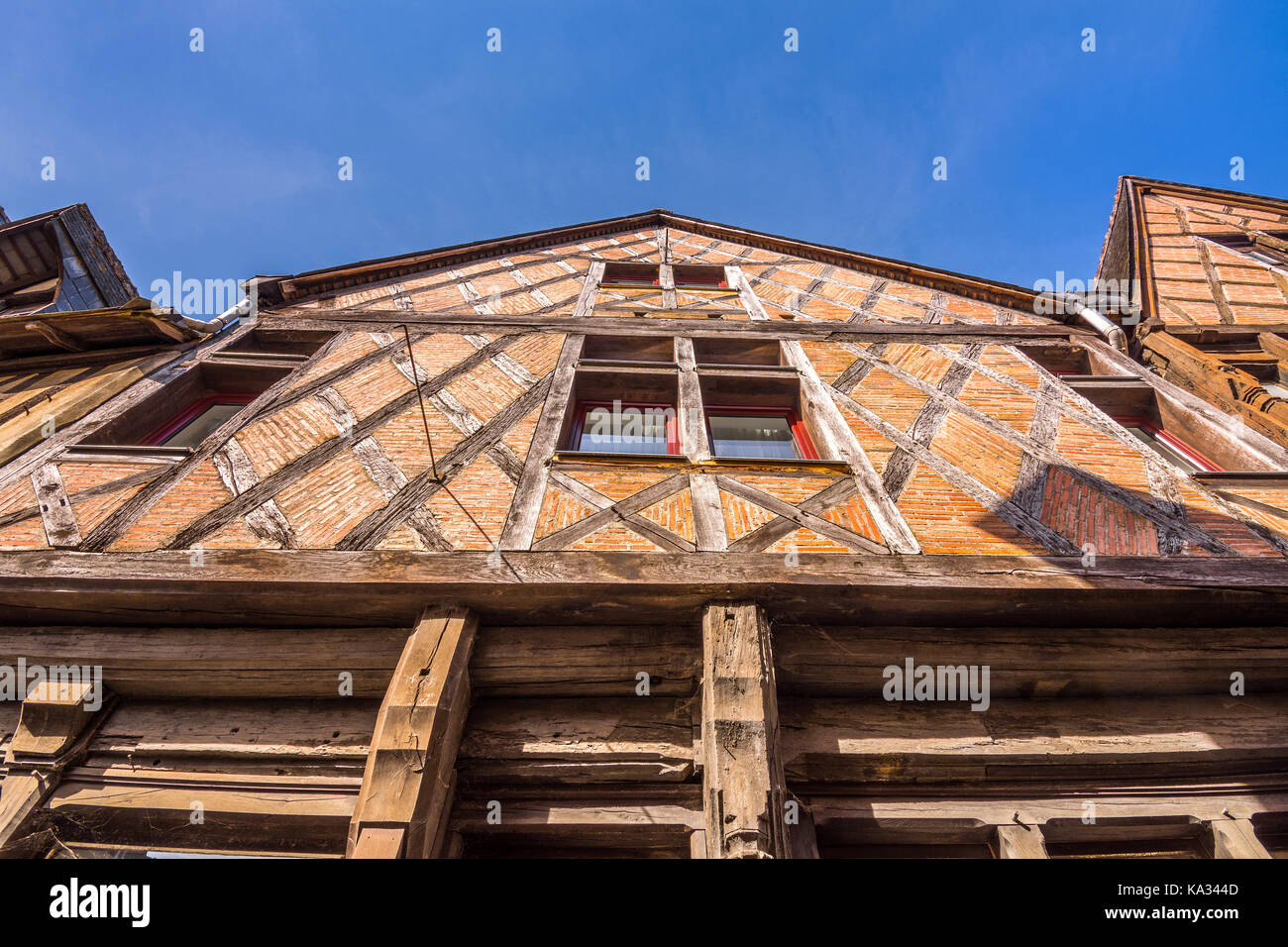 Esterno del " la maison rouse' ristorante, Chinon, Francia. Foto Stock