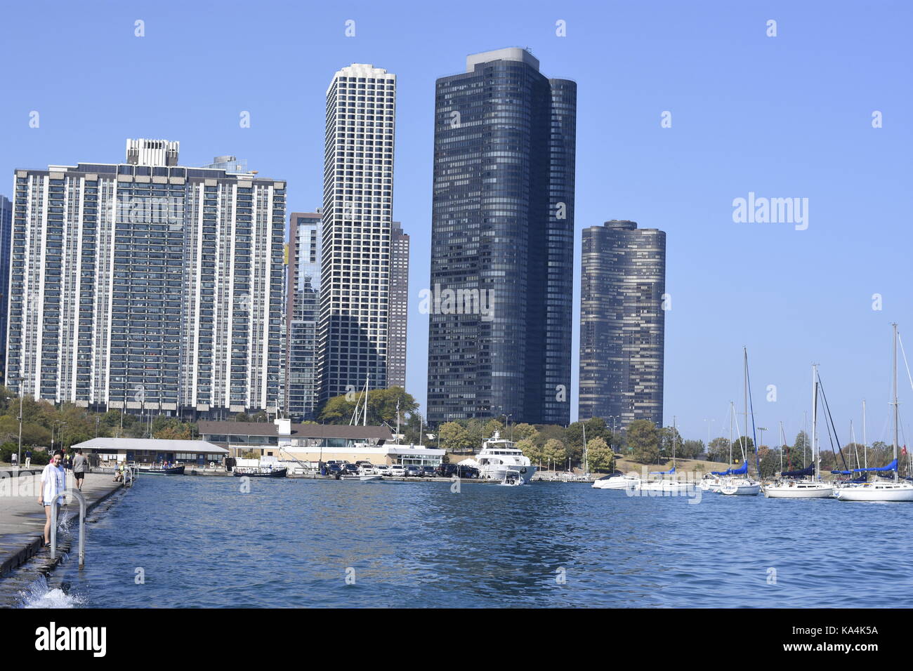 Wgn edificio in Chicago Foto Stock