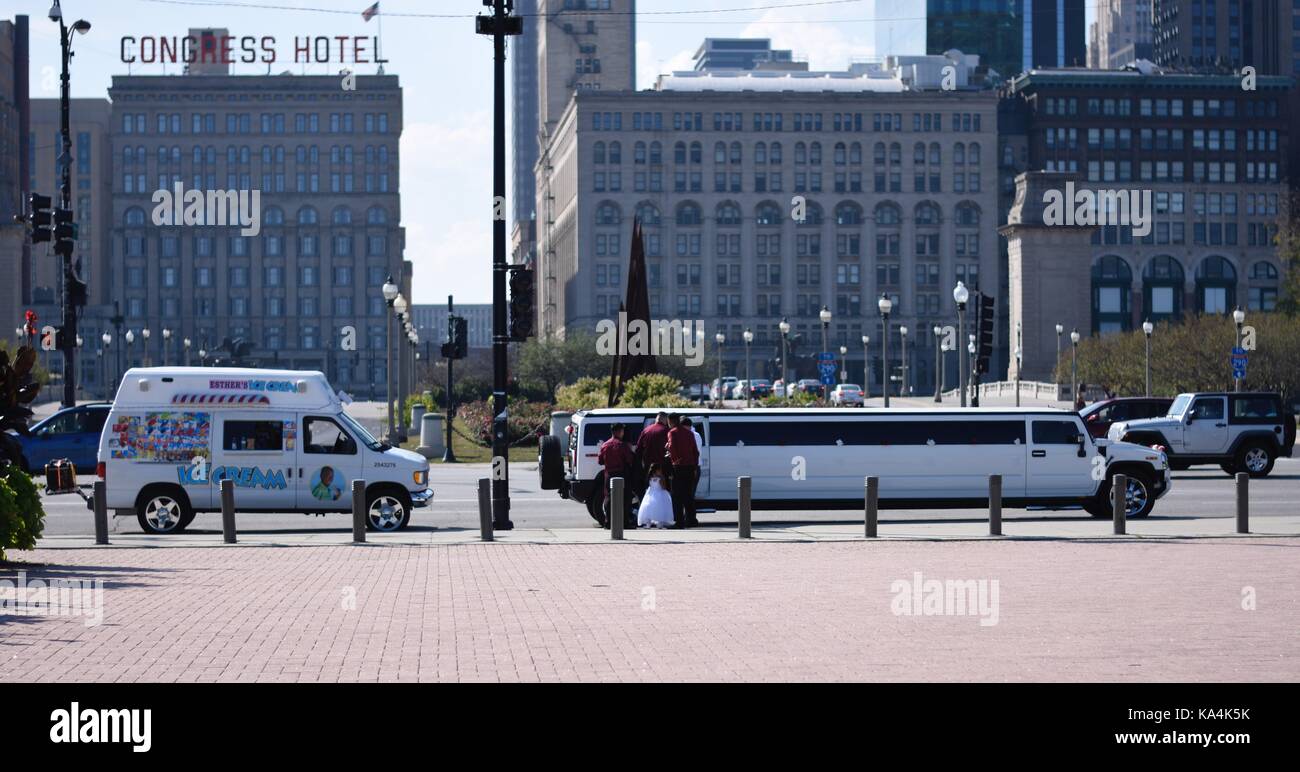 Wgn edificio in Chicago Foto Stock