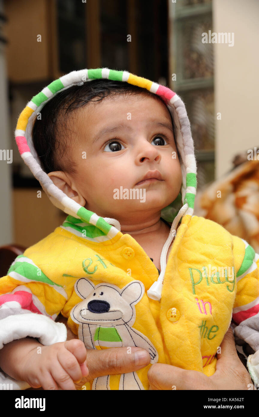 Dieci mesi baby bambino , India, Asia signor#364 Foto Stock