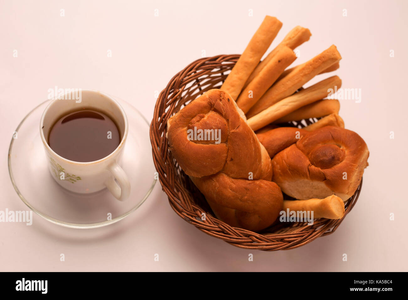 La colazione pane e grissini con zuppa, India, Asia - sgg 258301 Foto Stock