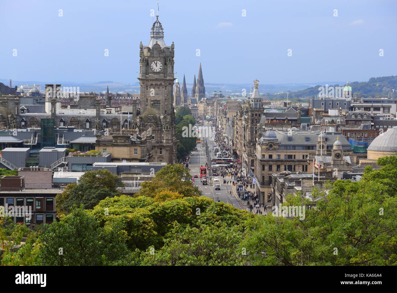 Panorama da Calton Hill Edinburgh Foto Stock