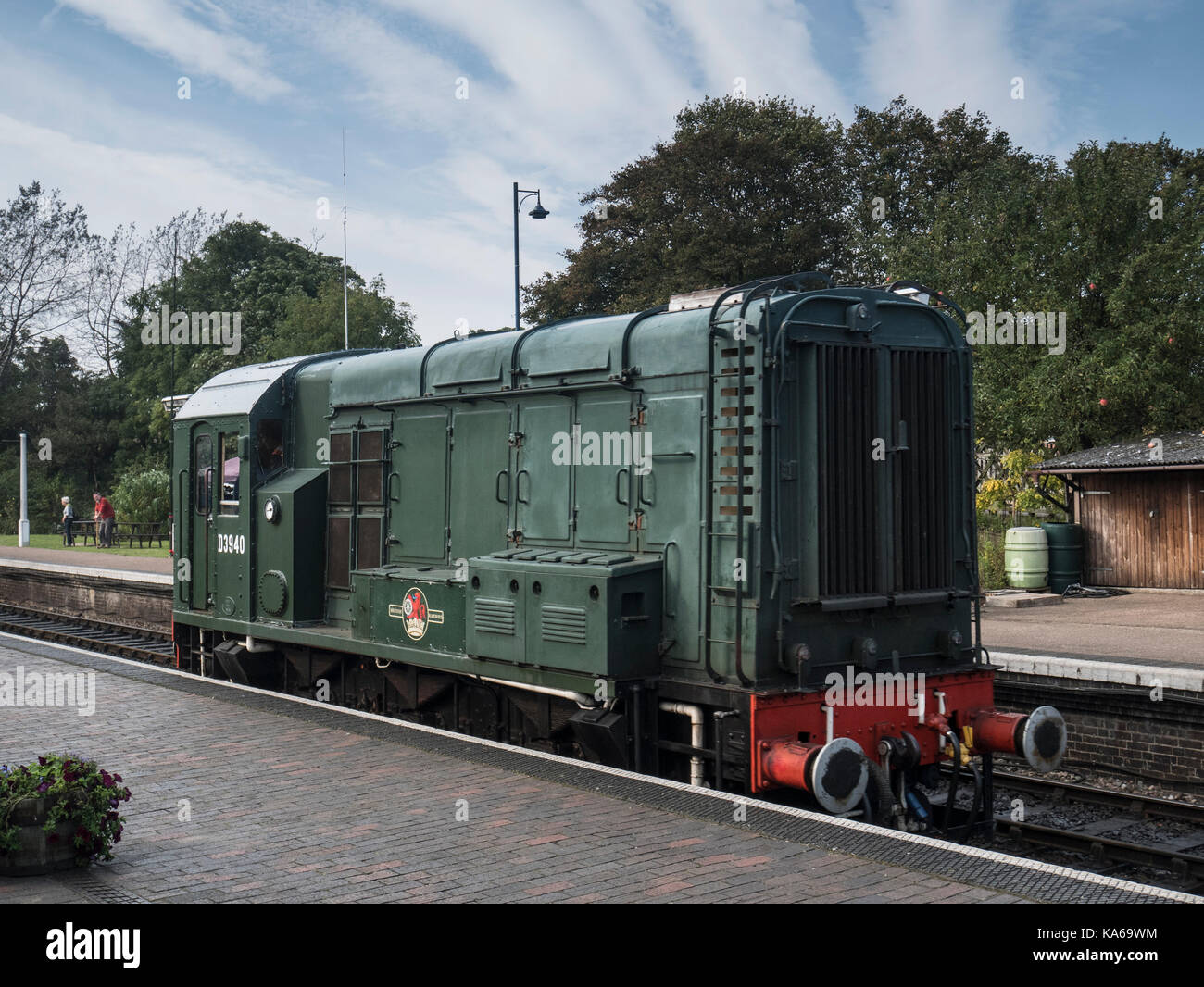 Classe 08 deviatore diesel a Sheringham station Foto Stock