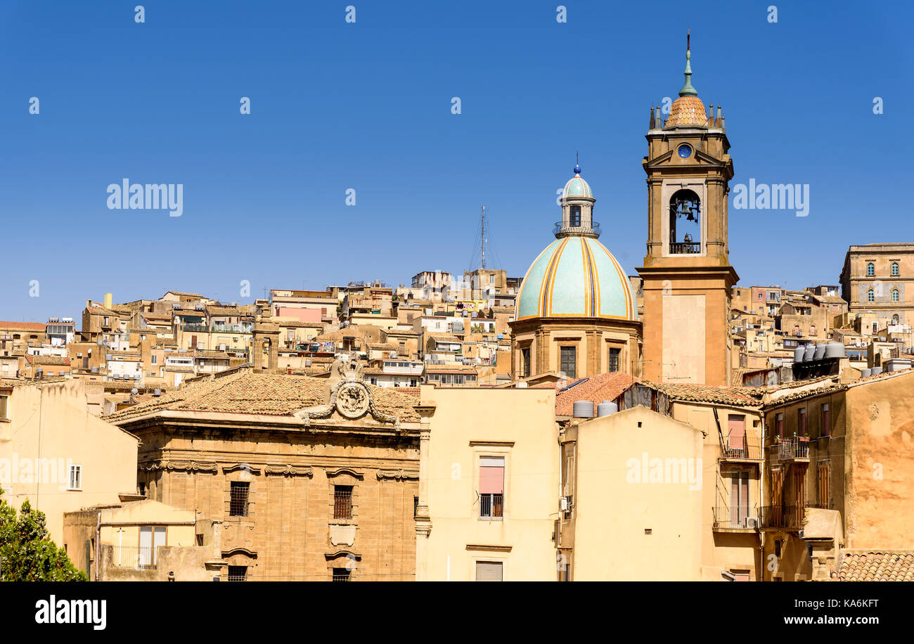 Caltagirone in provincia di Catania, Sicilia, Italia Foto Stock