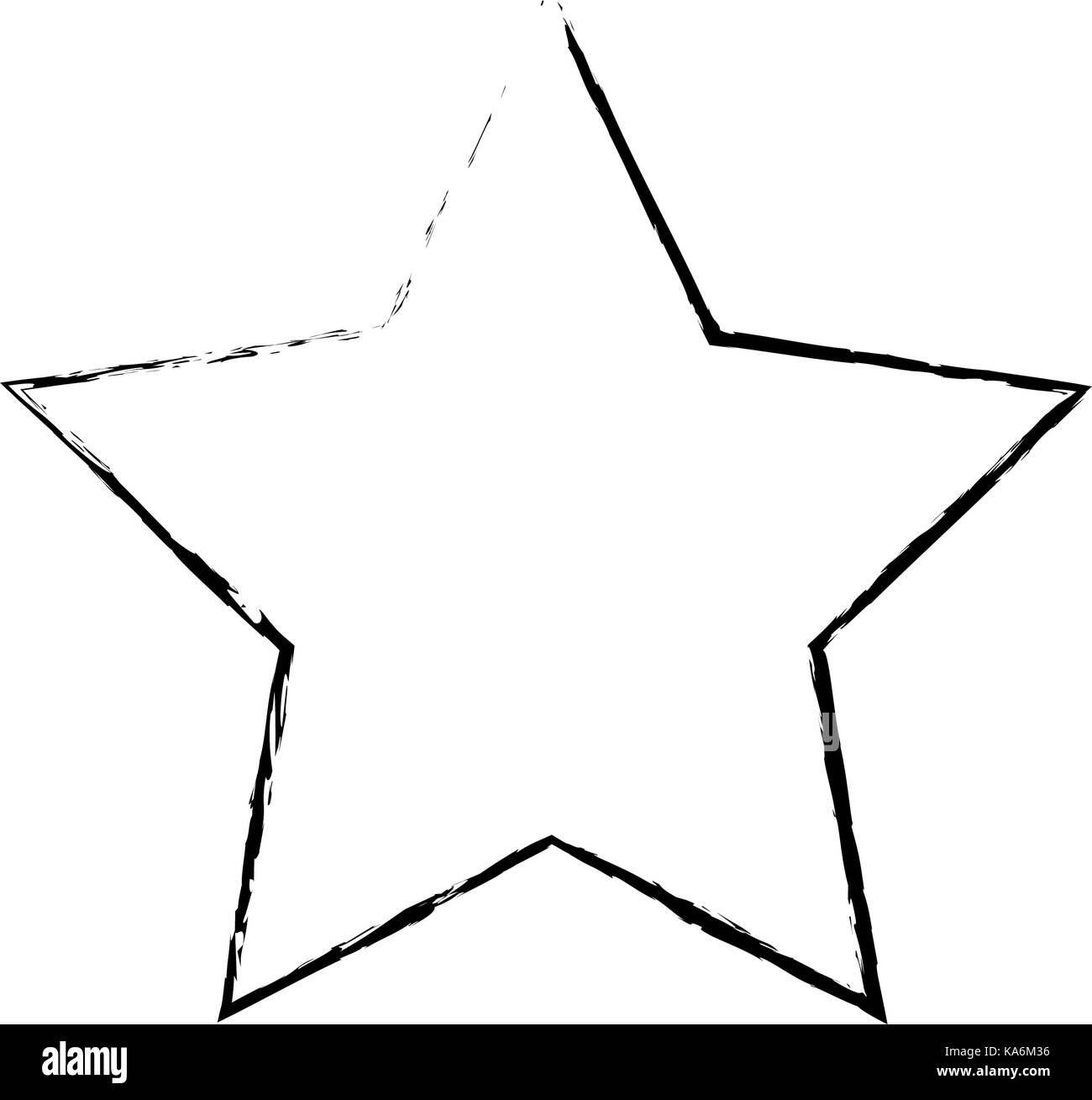 La figura stella simbolo e lo stato dell'elemento Illustrazione Vettoriale