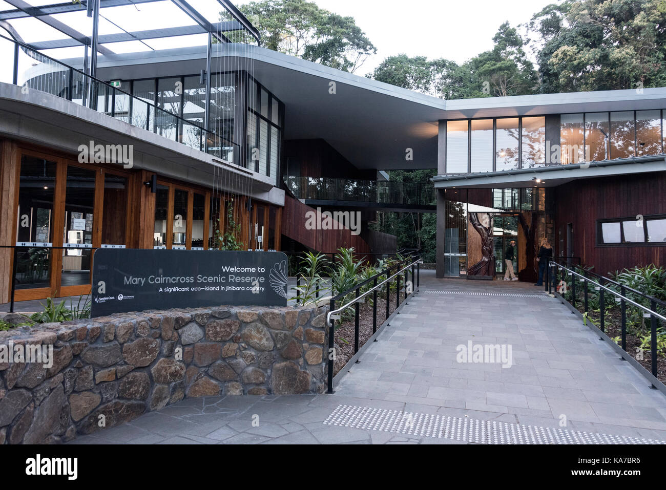 Maria cairncross Scenic Reserve è una foresta pluviale conservation park situato sulla blackall Range a est di maleny nel Queensland, Australia.a Foto Stock