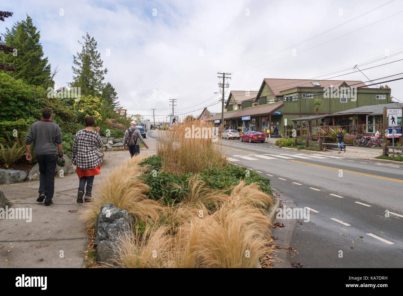 Tofino, British Columbia, Canada - 9 settembre 2017: Campbell street a tofino Foto Stock