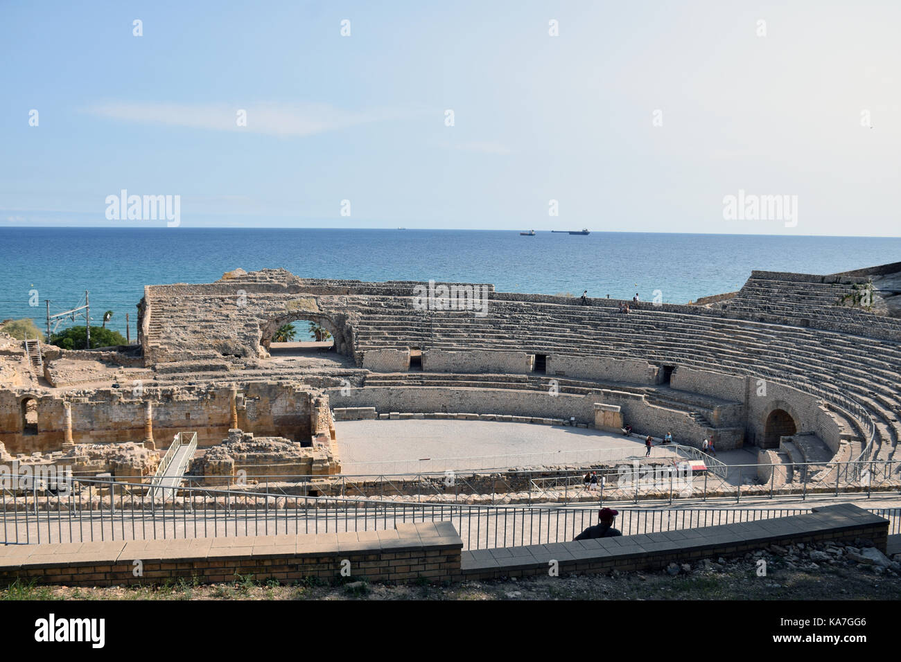 La Catalogna, Spagna sep 2017. tarragona. anfiteatro romano Foto Stock
