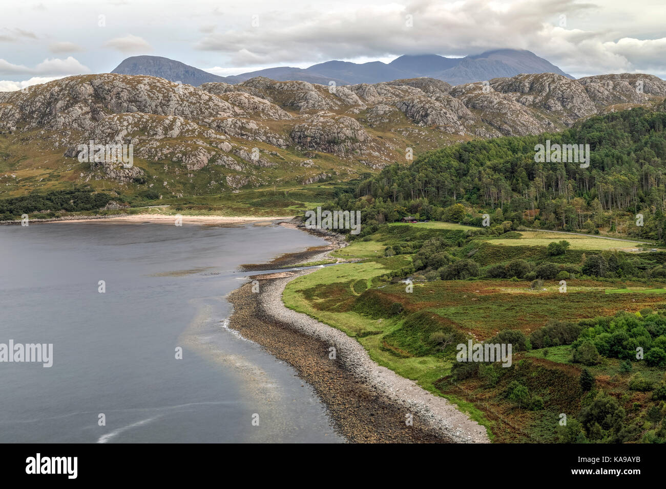 Gruinard Beach, Gairloch, Highlands, Scozia, Regno Unito Foto Stock