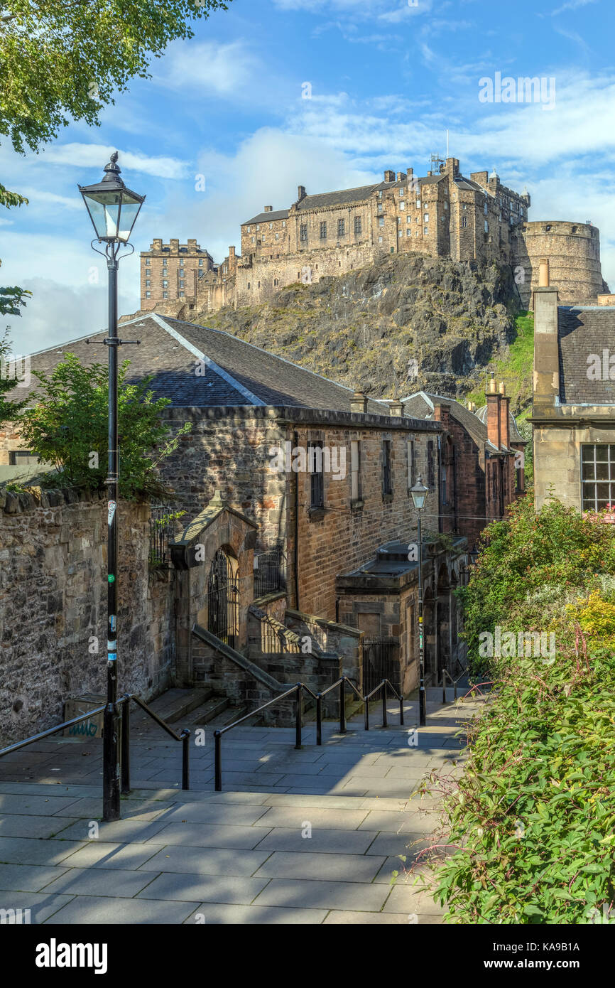 Il Castello di Edimburgo, Lothian, Scozia, Regno Unito Foto Stock