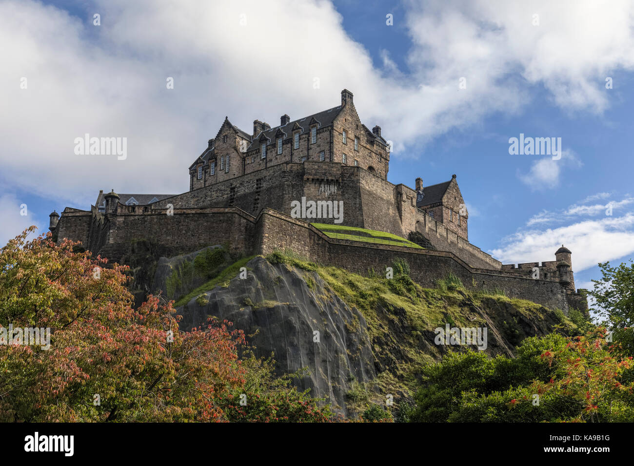 Il Castello di Edimburgo, Lothian, Scozia, Regno Unito Foto Stock