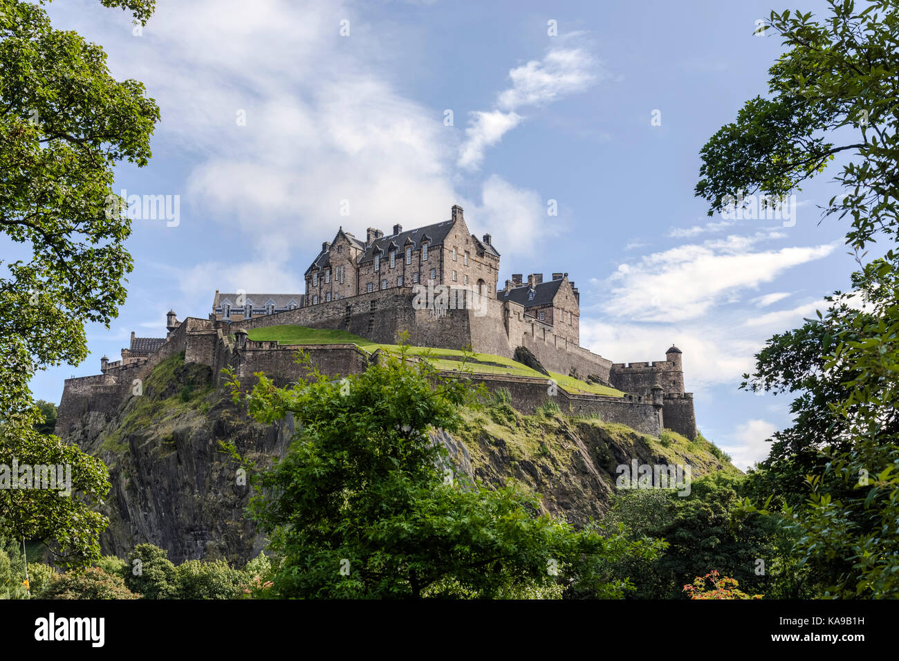 Il Castello di Edimburgo, Lothian, Scozia, Regno Unito Foto Stock