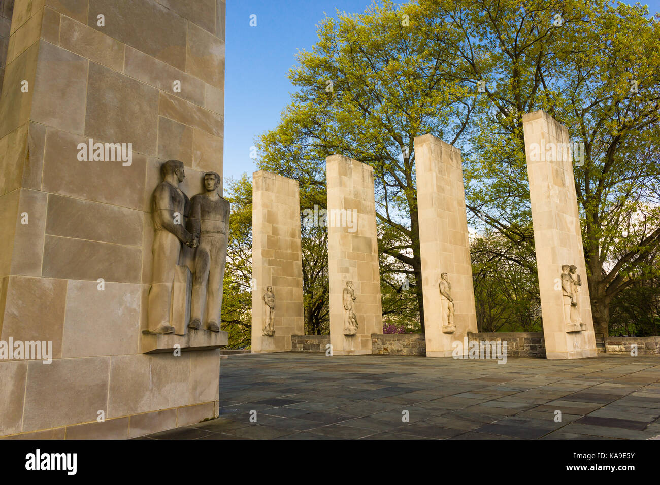 War Memorial at Virginia Tech in Blacksburg, Virginia. Foto Stock