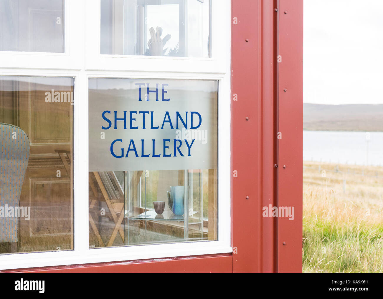 La galleria delle Shetland - la più settentrionale della galleria d'arte in Gran Bretagna - yell, isole Shetland, Scotland, Regno Unito Foto Stock