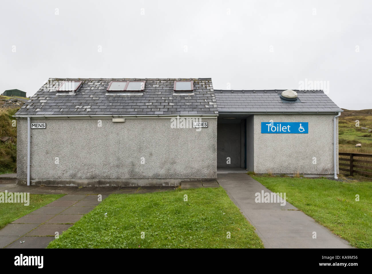 Servizi igienici pubblici delle Shetland, Scotland, Regno Unito Foto Stock