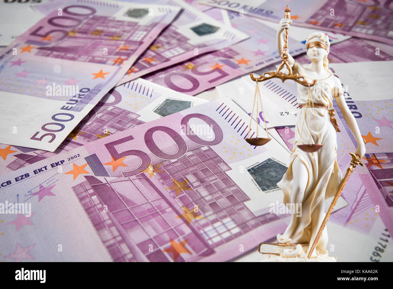 Corte - un sacco di soldi Foto Stock