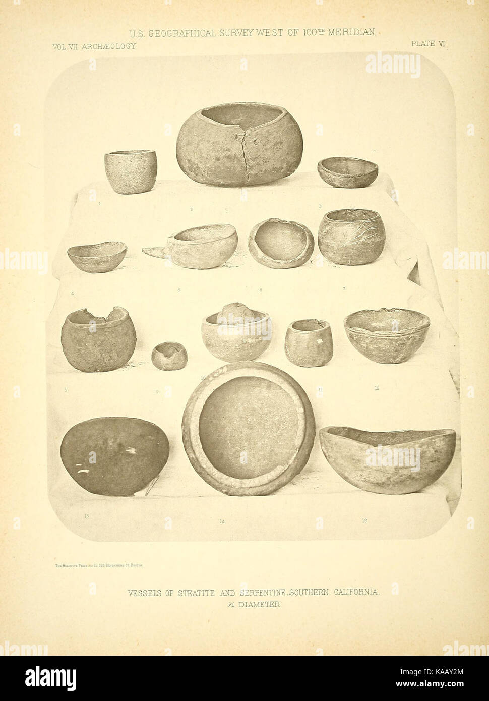 Rapporti al Archeologico Etnologico collezioni dalla vicinanza di Santa Barbara in California e dal rovinato pueblos di Arizona e nel Nuovo Messico e alcune tribù interiore BHL40034403 Foto Stock