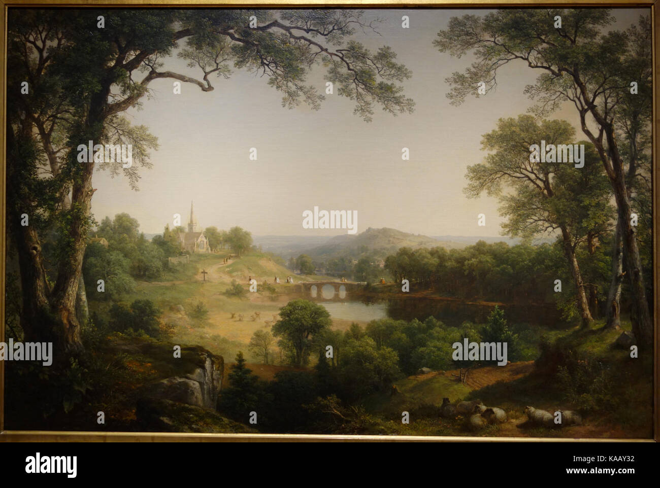 Domenica mattina di Asher Brown Durand, 1860 olio su tela New Britain Museum of American Art DSC09272 Foto Stock