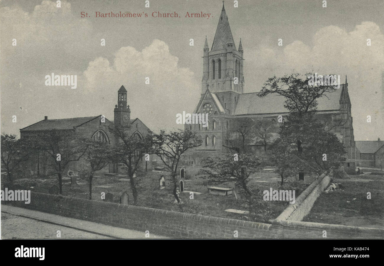 San Bartolomeo Armley cartolina Foto Stock