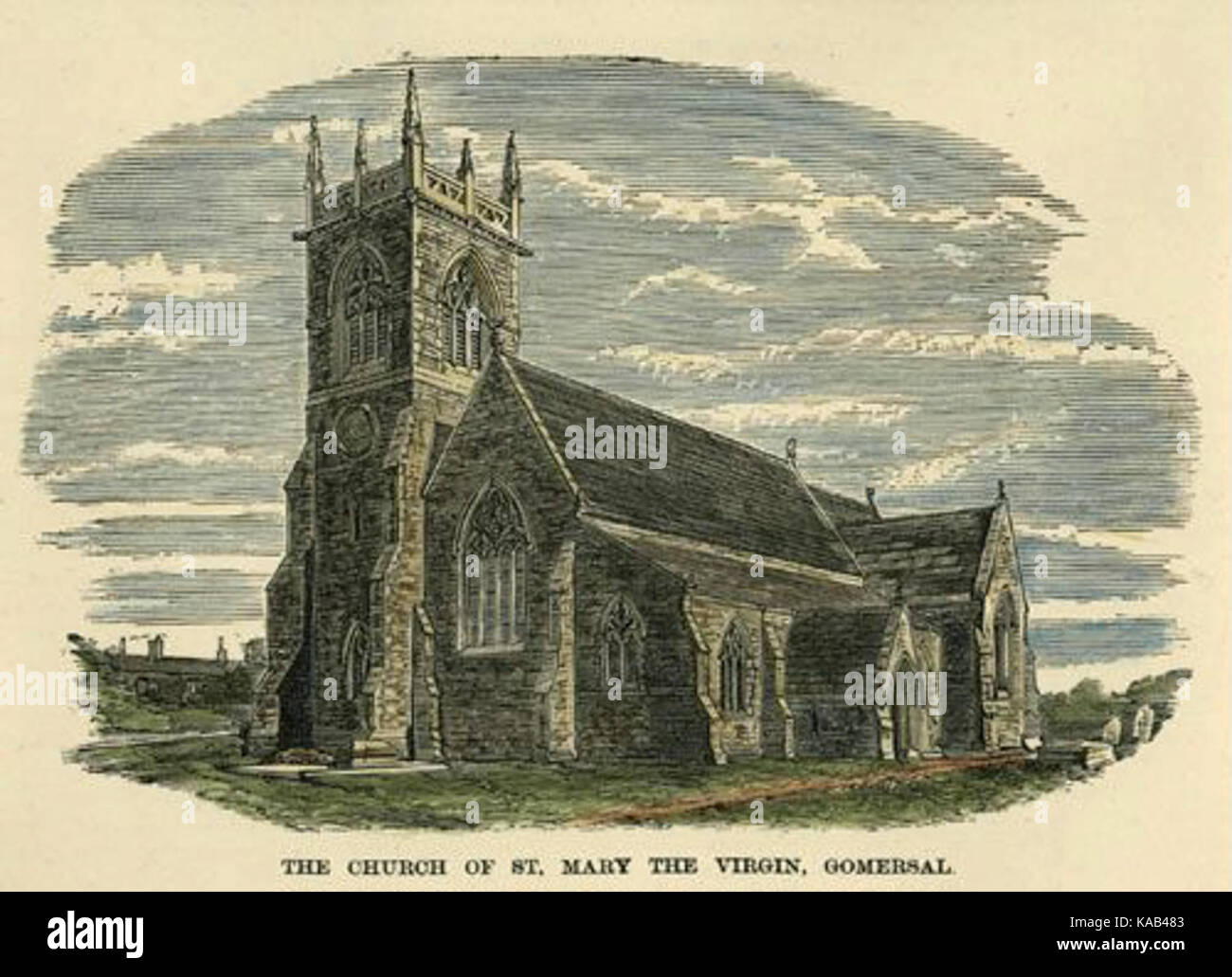 St Mary Gomersal immagine archivio 001 Foto Stock