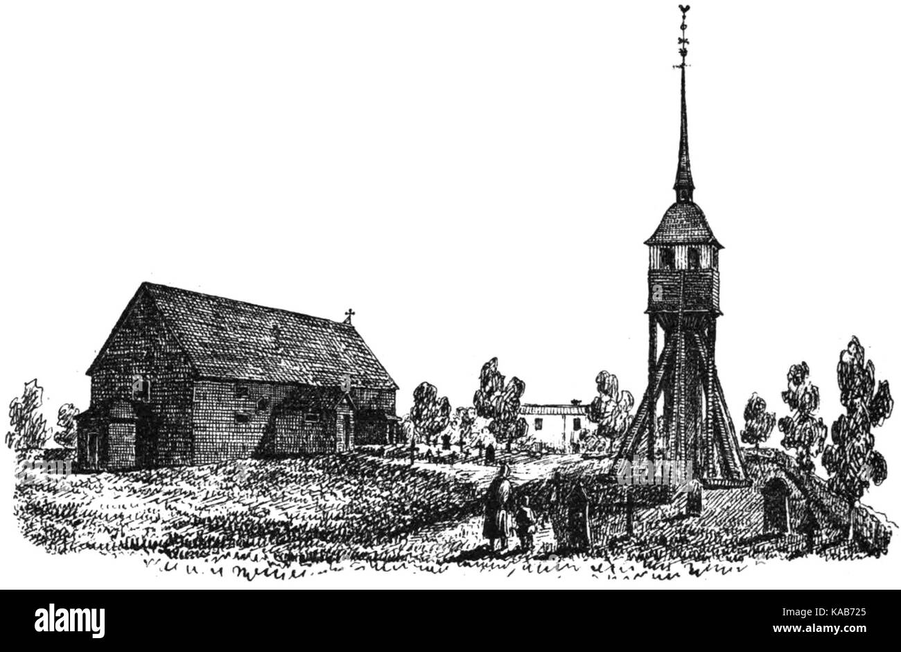 Svinhults kyrka Foto Stock