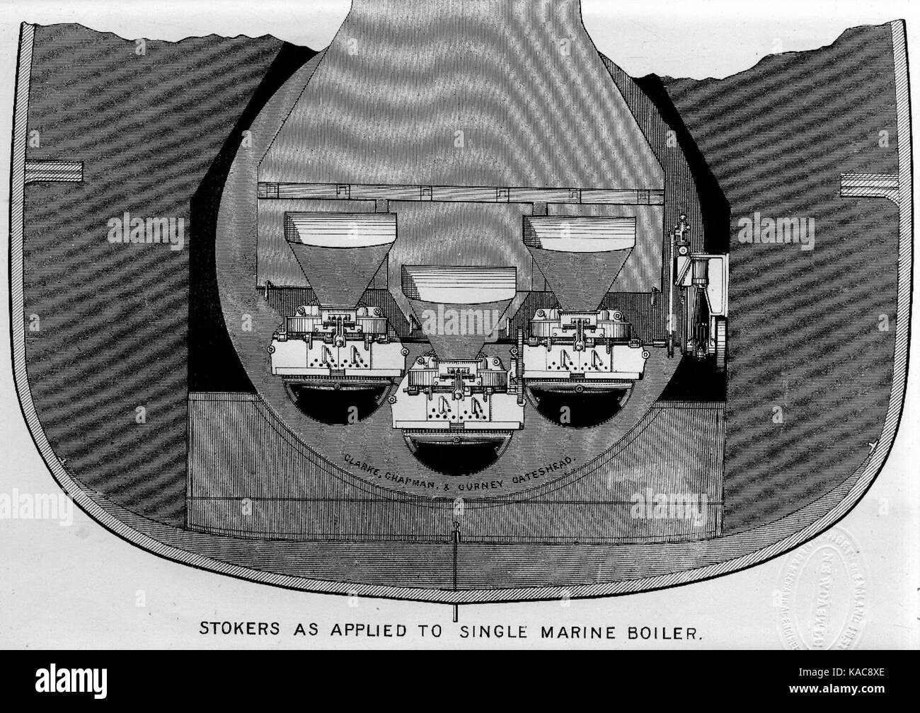 Stokers per caldaie marine tratti vol 9 p444 Foto Stock