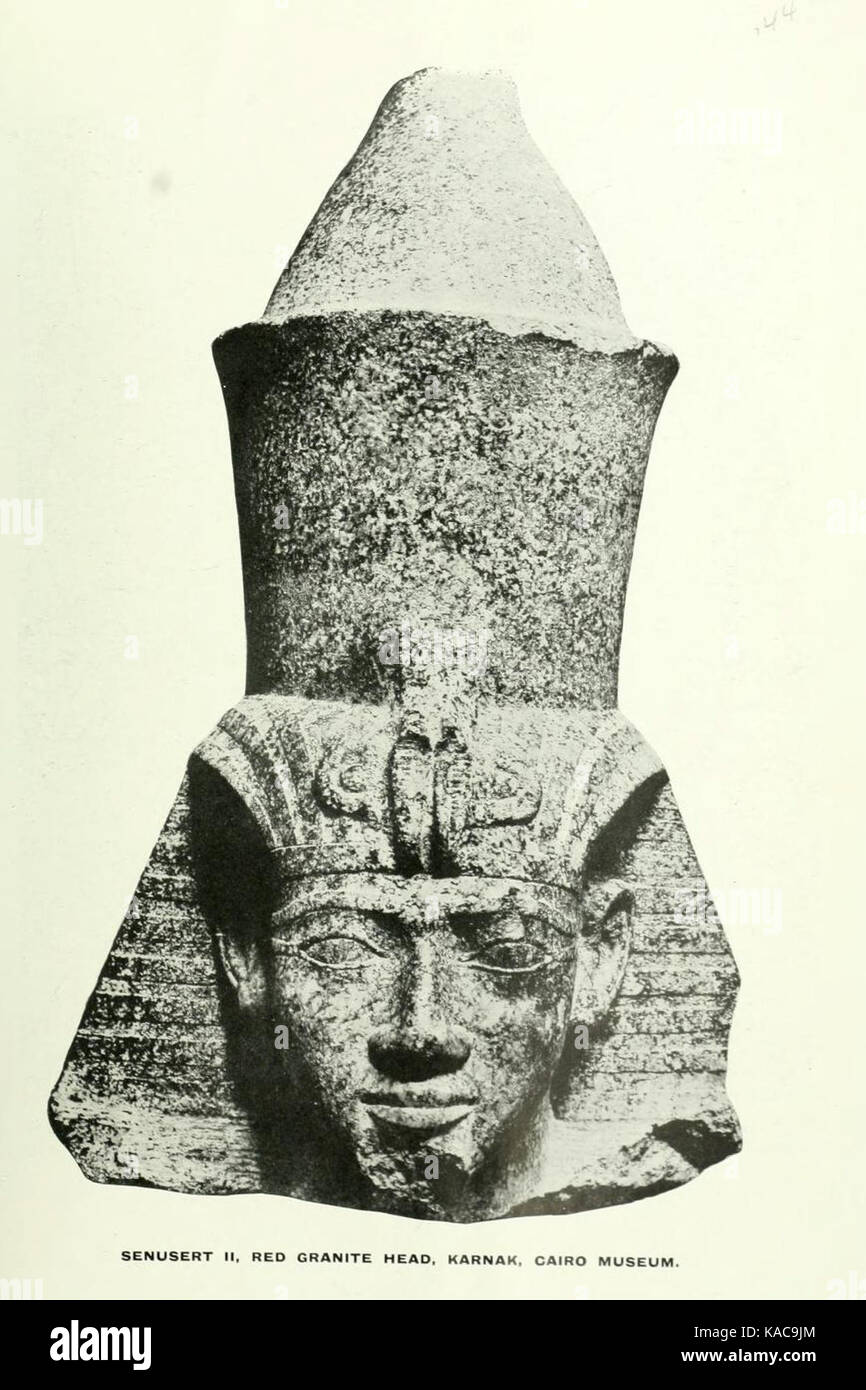 Statua Senusret II Petrie Foto Stock
