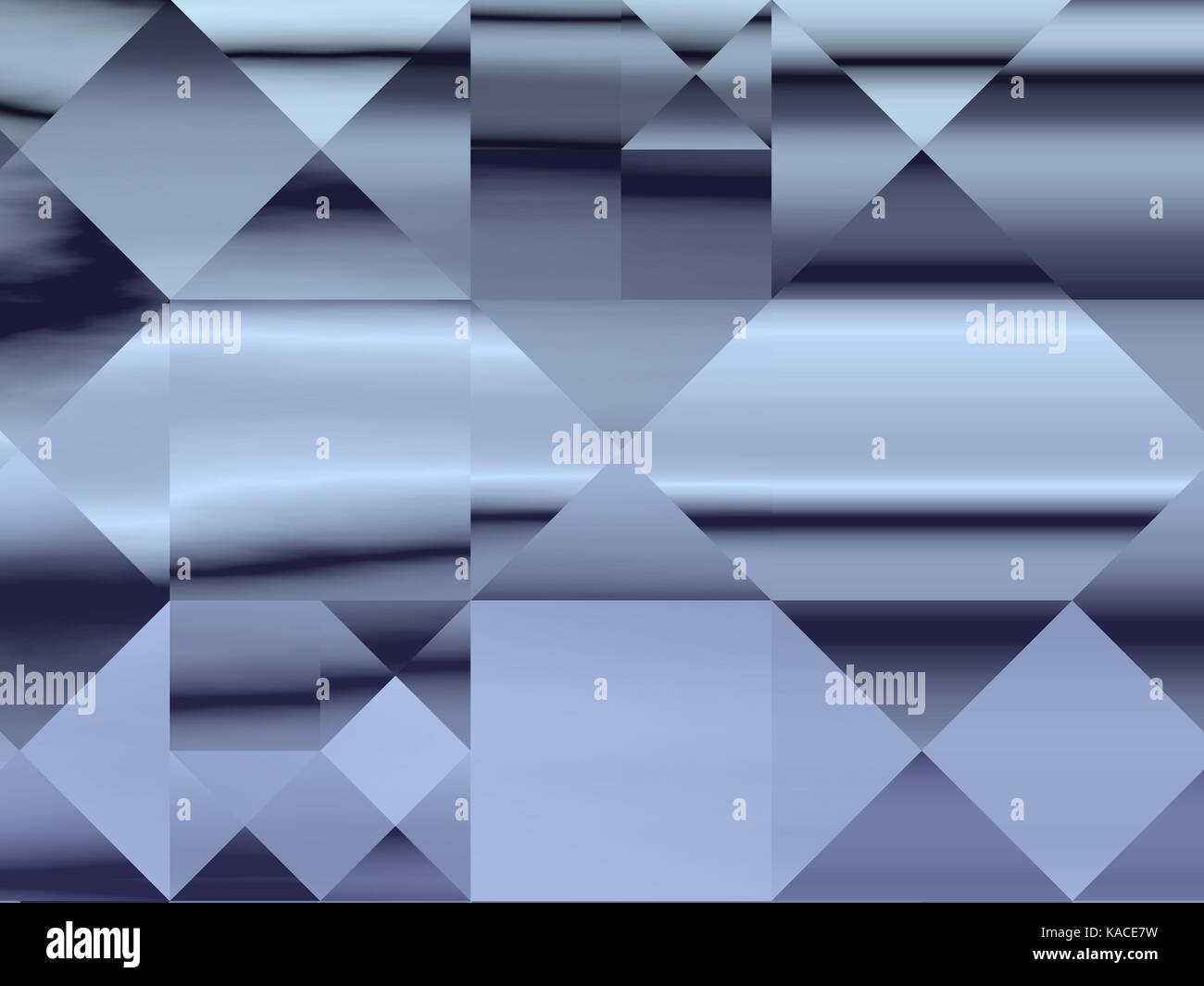 Abstract decorativo moderno quadrato blu grigio pattern Foto Stock