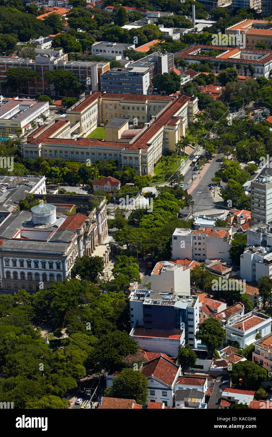 Benjamin Constant Institute, di Botafogo rio de janeiro, Brasile, Sud America - aerial Foto Stock