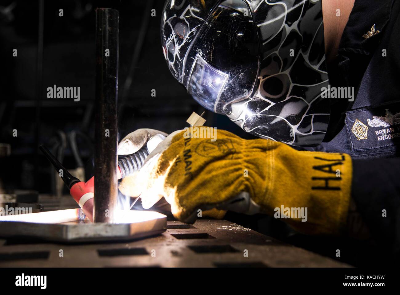 Saldatore Foto Stock