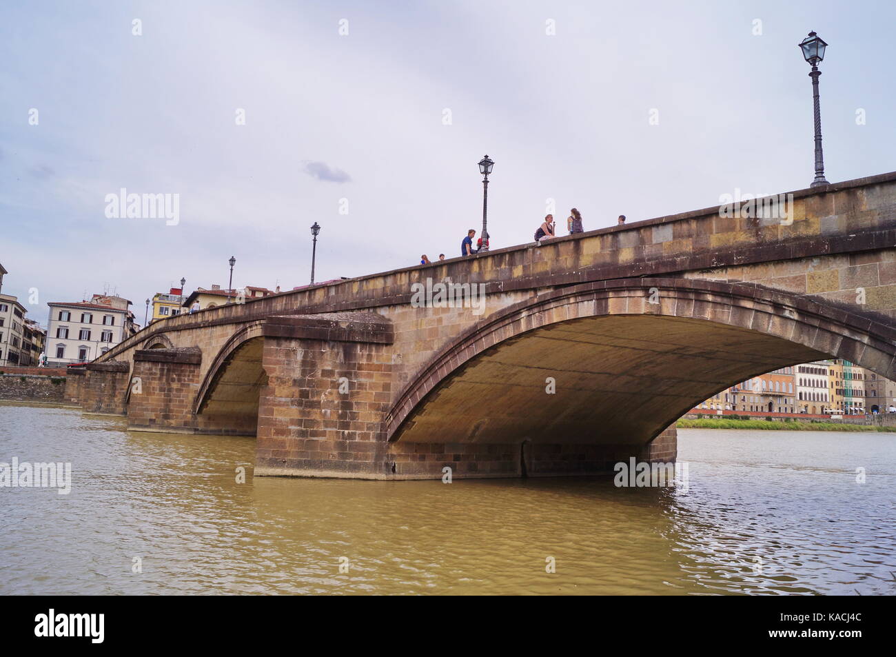 Carraia bridge Firenze Italia Foto Stock