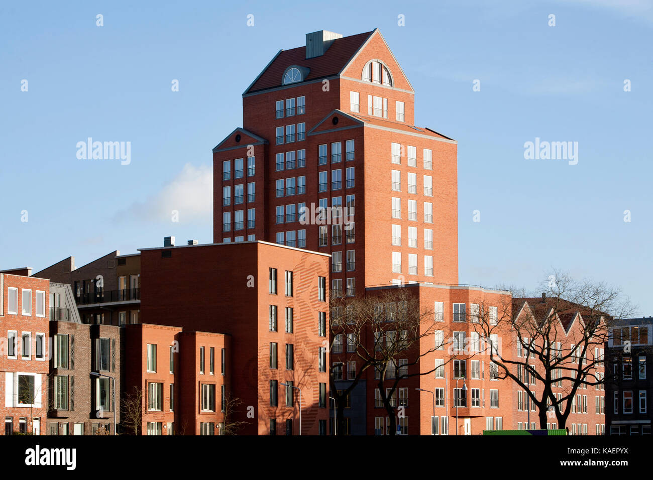Quartiere residenziale Crooswijk di Rotterdam, Paesi Bassi Foto Stock