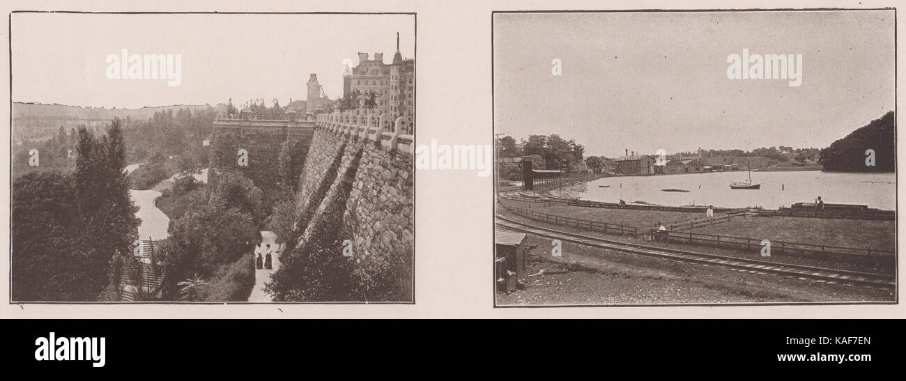 Morningside park; Spuyten Duyvil Ship Canal Foto Stock