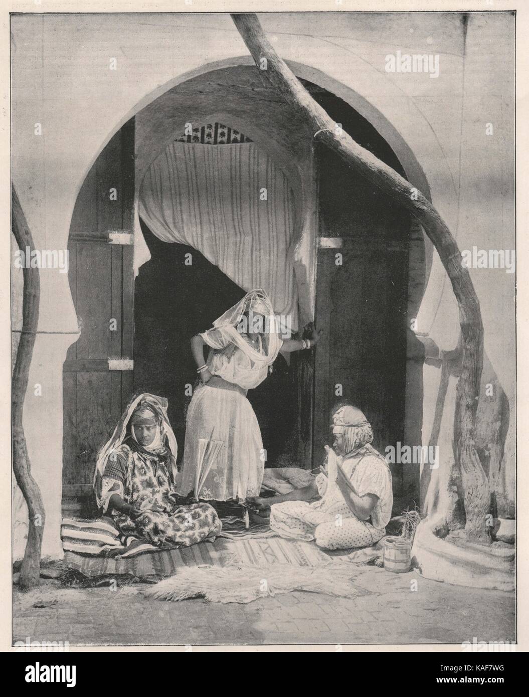 Il gruppo di donne moresco, Algeria Foto Stock