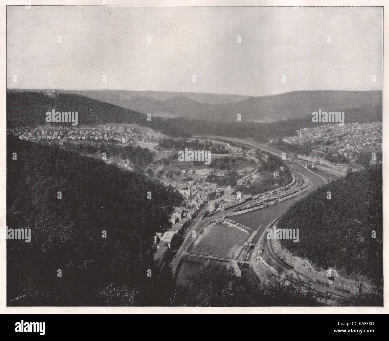 Il 'grande Loop' a Mauch Chunk Foto Stock