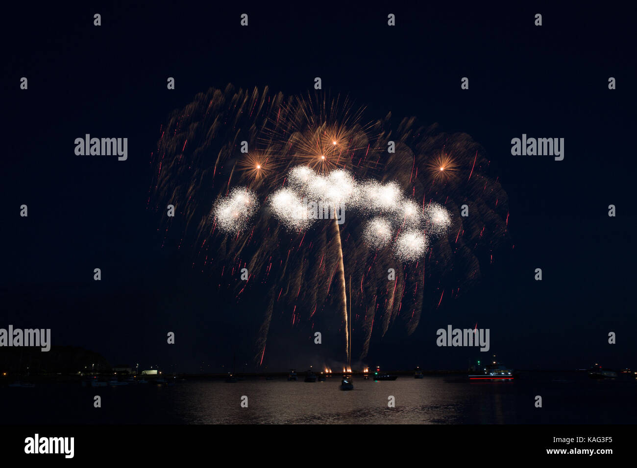 Fuochi d'artificio dal 2017 british fuochi d' artificio campionati, Plymouth. Foto Stock