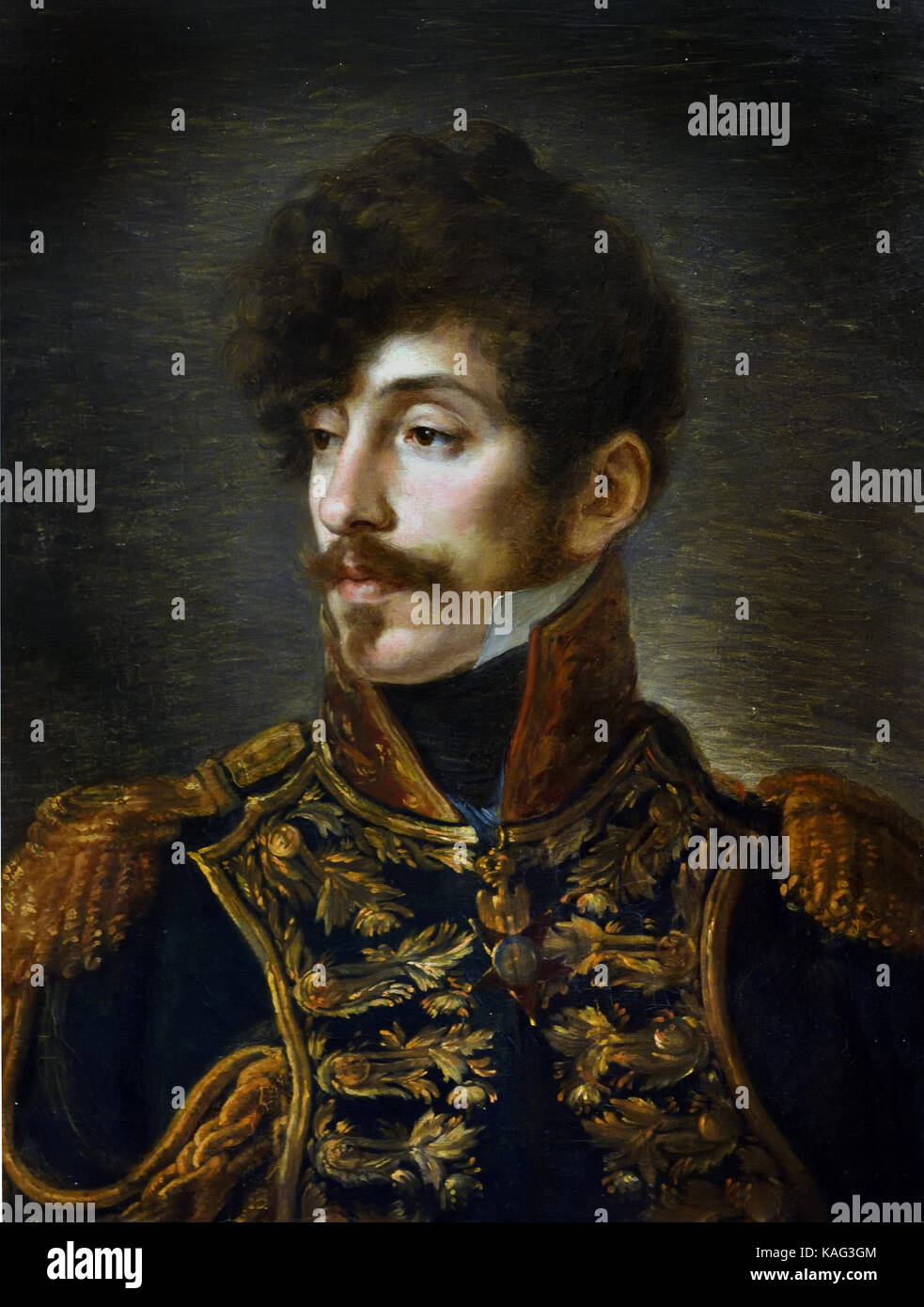 Ritratto del Maresciallo Luigi Carafa di Noja da Vincenzo Camuccini 1771-1844 Italia Foto Stock