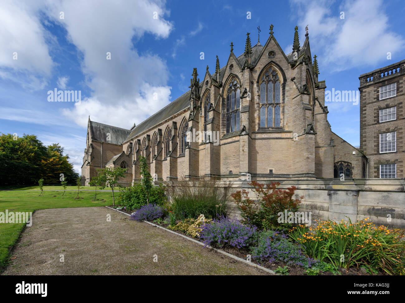 St Cuthbert's Chapel all'Augustus Pugin progettato Ushaw College nella Contea di Durham Foto Stock St Cuthbert's Chapel all'Augustus Pugin progettato Ushaw College nella Contea di Durham Foto Stock