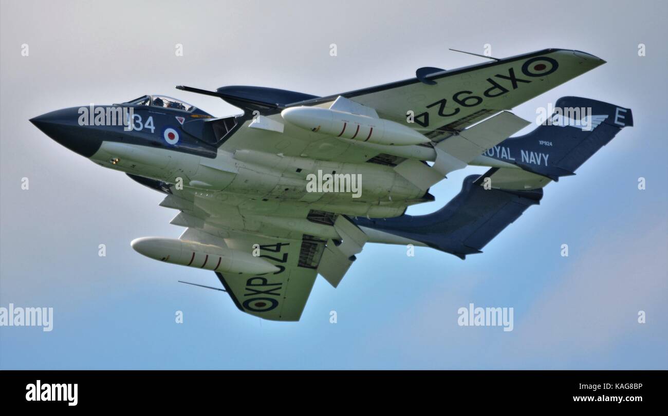 Seavixen battenti a duxford royal navy fighter Foto Stock