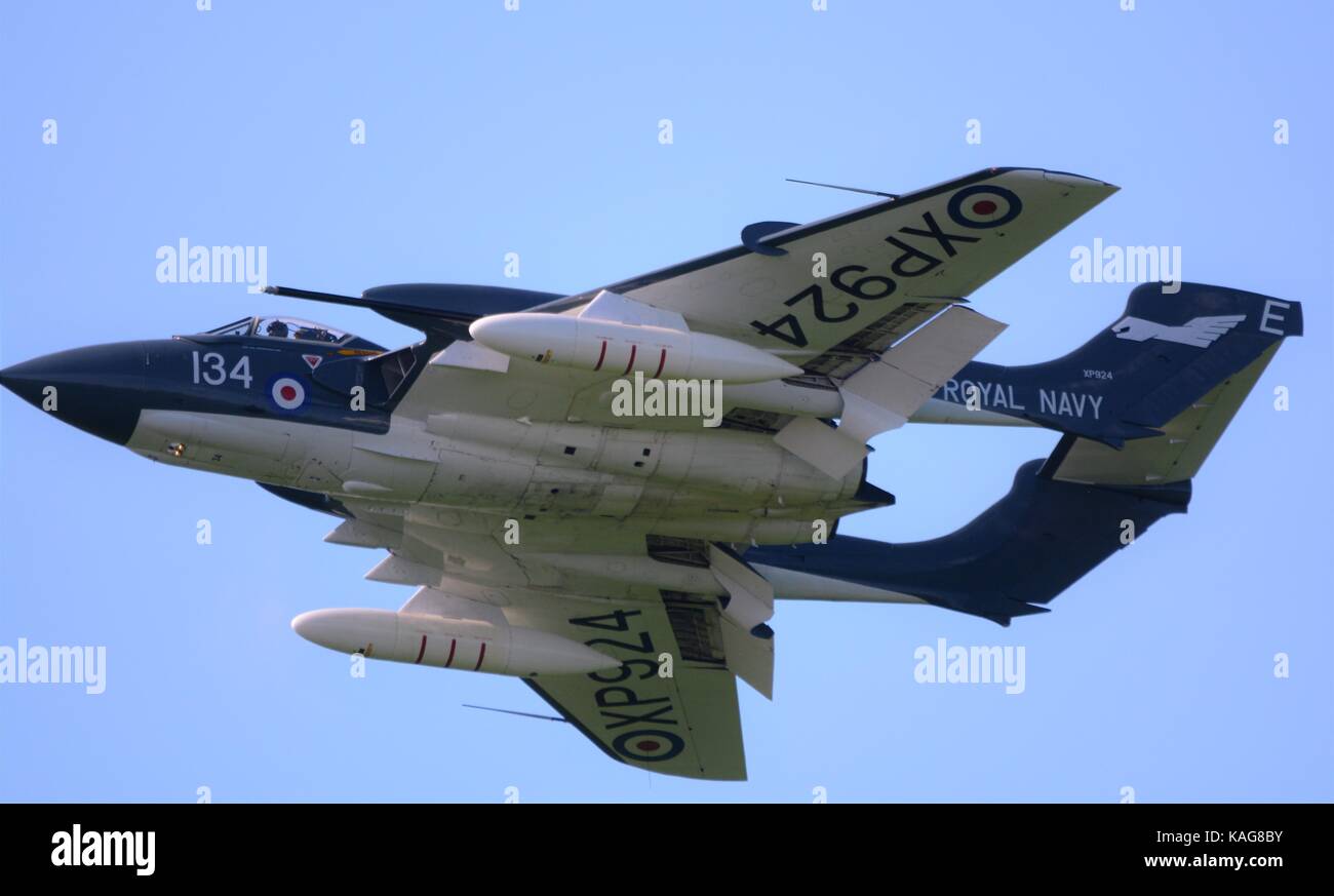 Seavixen battenti a duxford royal navy fighter Foto Stock