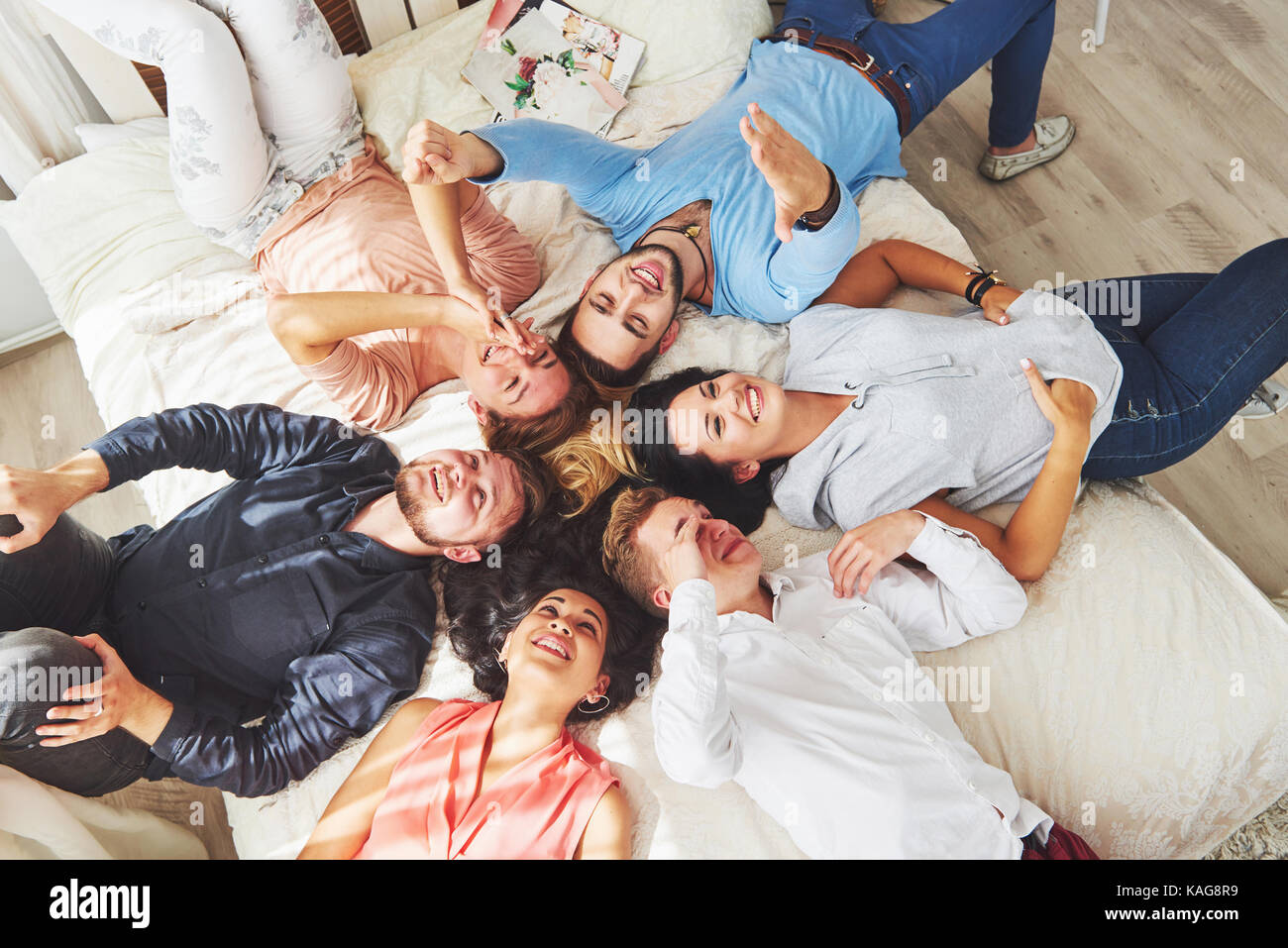 Gruppo di diverse persone multietnica concetto del lavoro di squadra Foto Stock