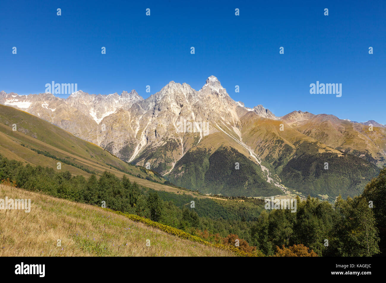 Le montagne in Georgia Foto Stock