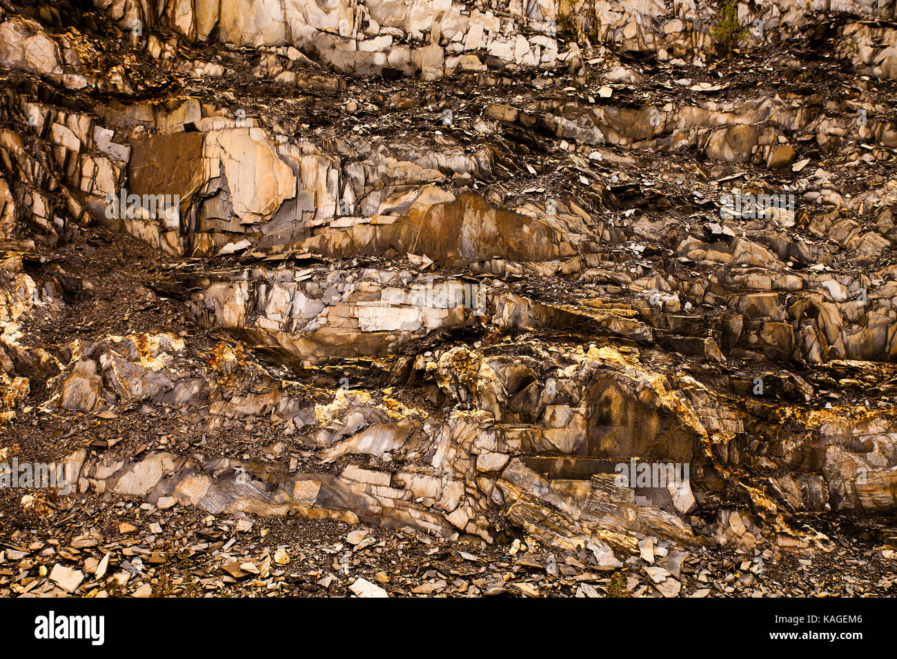 La texture rock mountains Foto Stock