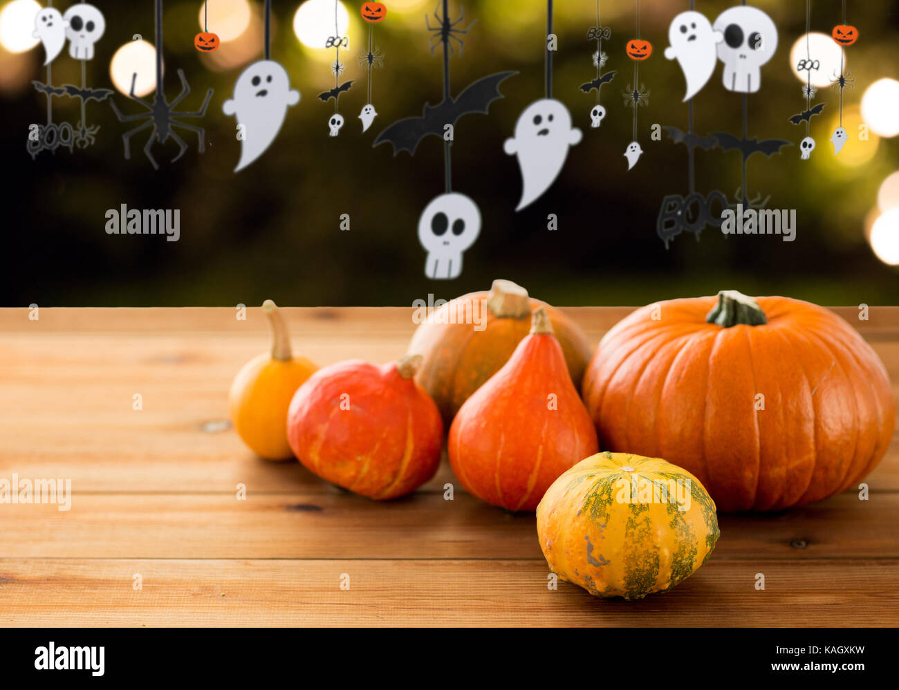 Zucche e Festa di halloween ghirlanda Foto Stock