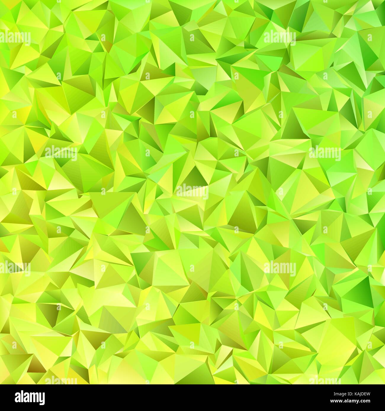 Verde lime astratto triangolo caotica pattern di sfondo - vettore geometrico graphic design da piastrelle di triangolo Illustrazione Vettoriale