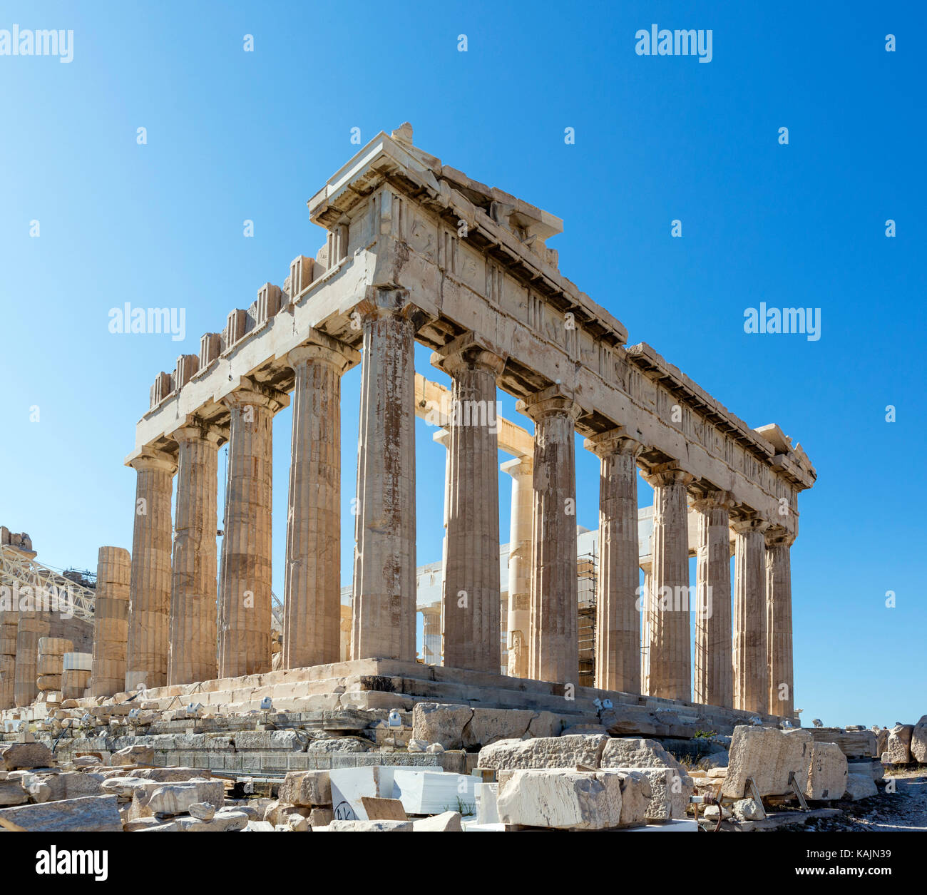 Il Partenone, l'Acropoli di Atene, Grecia Foto Stock