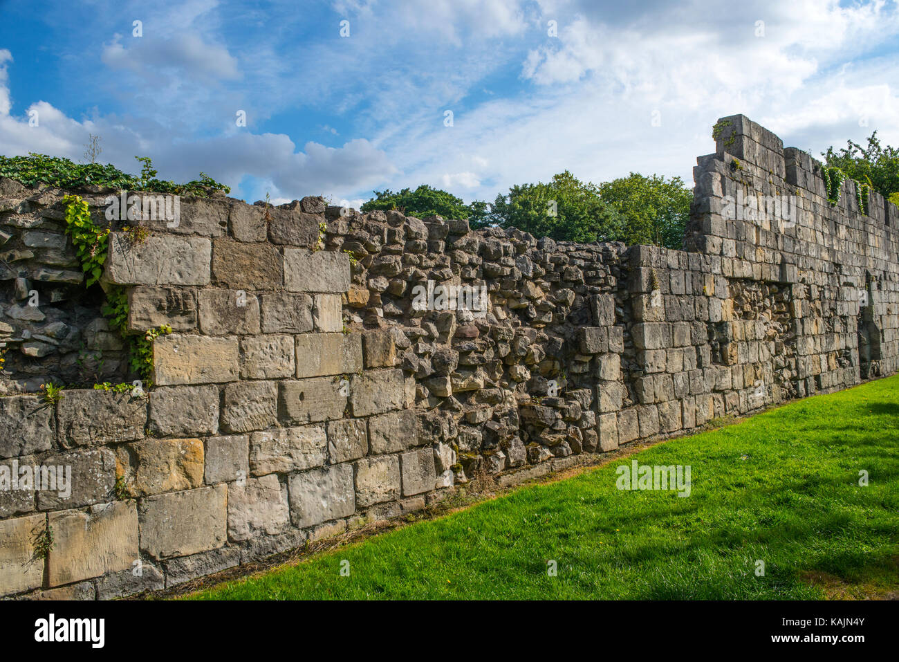 York le mura della città Foto Stock