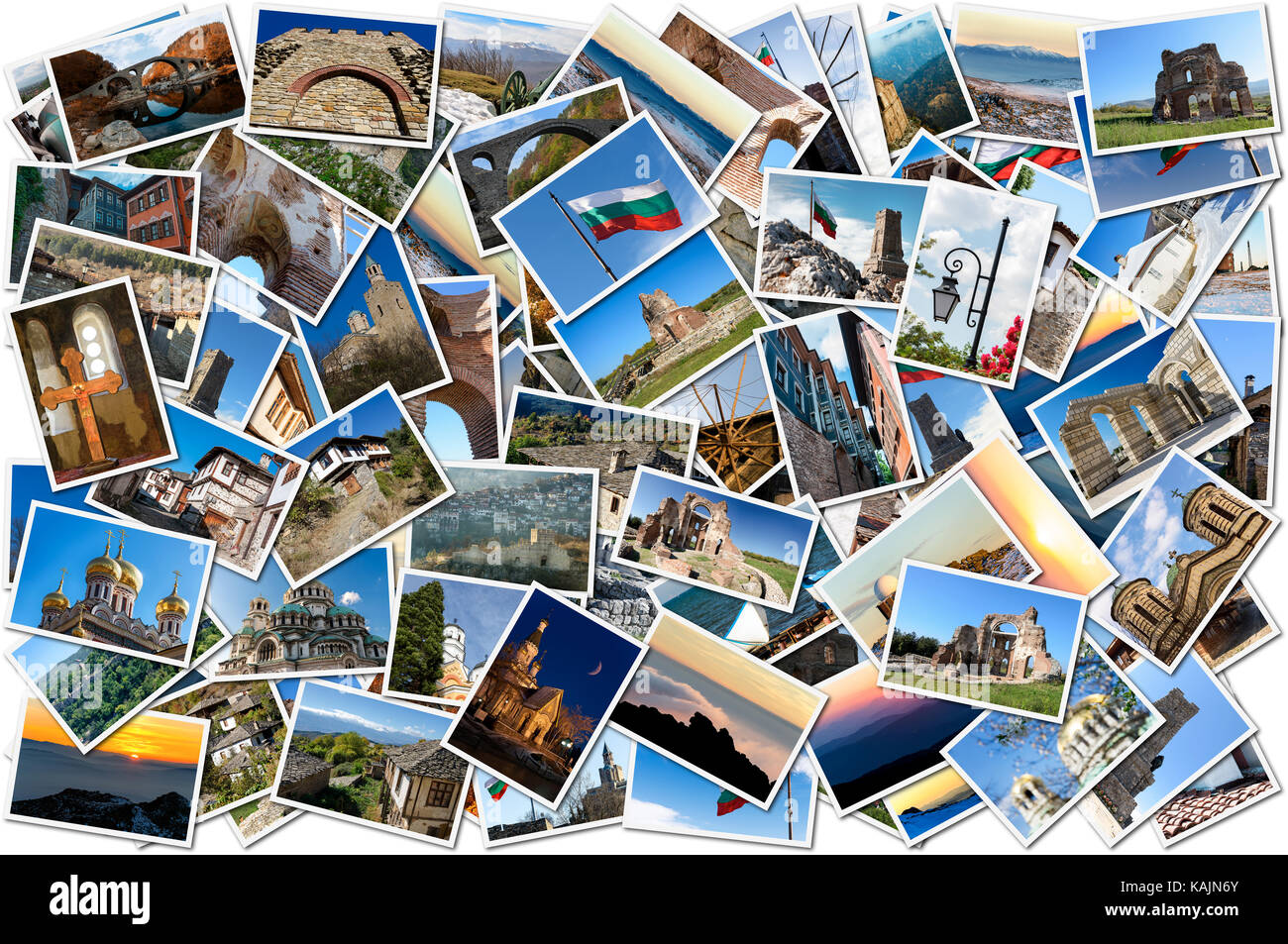 Raccolta di immagini con varie destinazioni in Bulgaria Foto Stock