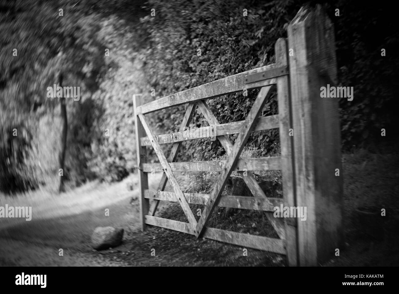 Apri cancello Foto Stock